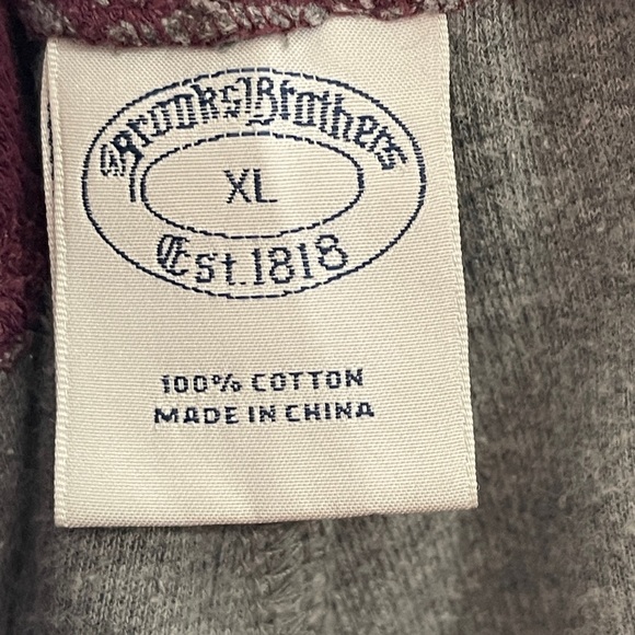 Brooks Brothers Ribbed French Terry Cargo Joggers Heather Grey Size XL - Picture 6 of 8